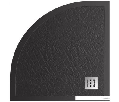   BelBagno TRAY-MR-UNO-R-90-550-35-NERO 90x90