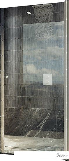 Душевая дверь MaybahGlass 198x60 MGD-797-5 (прозрачное стекло/хром матовый)