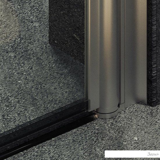 Душевая дверь MaybahGlass 198x60 MGD-797-5 (прозрачное стекло/хром матовый)