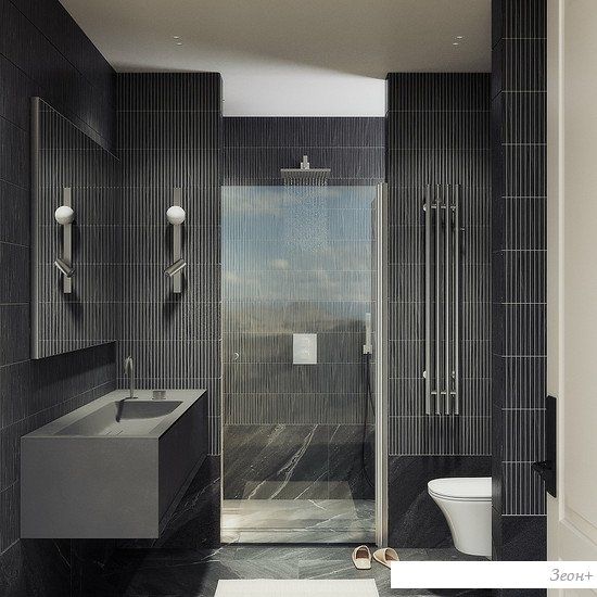 Душевая дверь MaybahGlass 198x60 MGD-797-5 (прозрачное стекло/хром матовый)