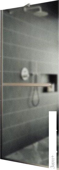 Душевая стенка MaybahGlass 195x109 MGD-713-5у (сатин стекло/хром матовый)