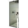 Душевая стенка MaybahGlass 195x89 MGD-690-6у (сатин стекло/черный)