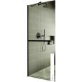 Душевая стенка MaybahGlass 195x79 MGD-726-6у (прозрачное стекло/черный)