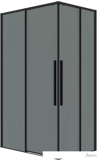 Душевая дверь Grossman Galaxy 110x195 1/2.K33.01.11.21.10 (черный матовый/тонированное стекло)