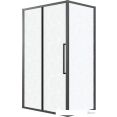 Душевой уголок Grossman Cosmo 100x70x195 120.K33.02.1070.21.02 (черный матовый/шиншилла стекло)