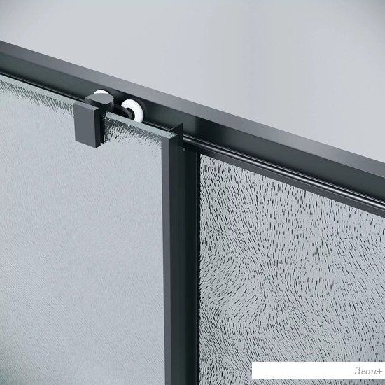Душевой уголок Grossman Cosmo 100x70x195 120.K33.02.1070.21.02 (черный матовый/шиншилла стекло)