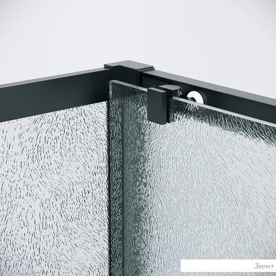 Душевой уголок Grossman Cosmo 100x70x195 120.K33.02.1070.21.02 (черный матовый/шиншилла стекло)