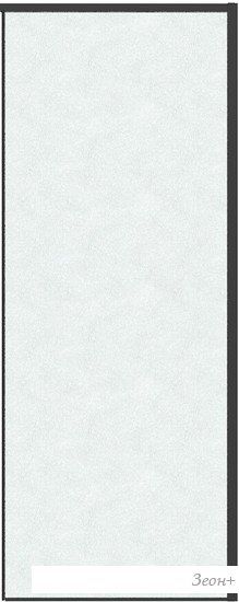 Душевая стенка Grossman Galaxy 80x195 200.K33.01.80.21.02 (черный матовый/шиншилла стекло)