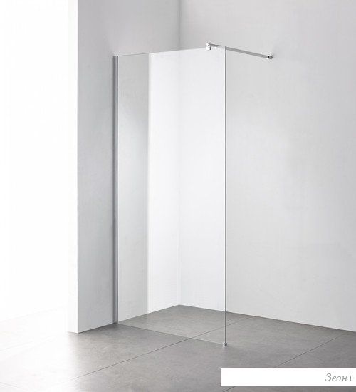 Душевая стенка Saniteco Walk-In SN-W8TC90 (90x200, прозрачное стекло, хромированный профиль)