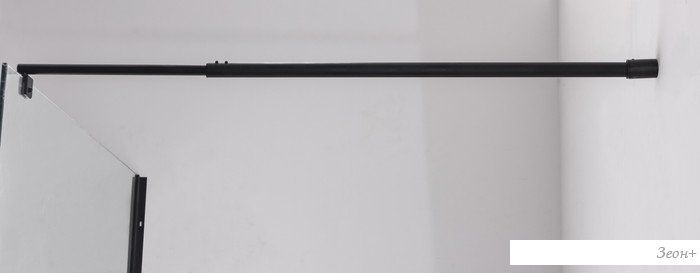 Душевая стенка Saniteco Walk-In SN-W6TB100 (100x200, прозрачное стекло, черный профиль)