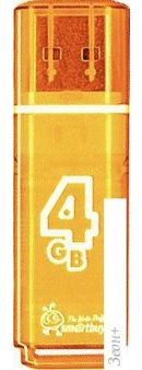 USB Flash Smart Buy 4GB Glossy Orange (SB4GBGS-Or)