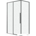 Душевой уголок Grossman Galaxy 130x80x195 120.K33.01.1380.21.02 (черный матовый/шиншилла стекло)