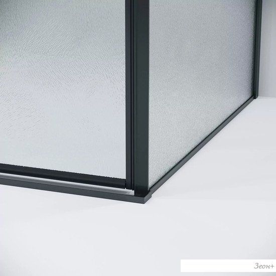 Душевой уголок Grossman Galaxy 130x80x195 120.K33.01.1380.21.02 (черный матовый/шиншилла стекло)