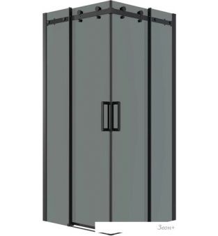 Душевой уголок Grossman Classic 100x100x195 300.K33.04.1010.21.10 (черный матовый/тонированное стекло)