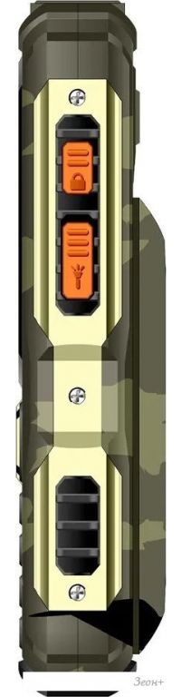 Кнопочный телефон BQ BQ-2410L Tank Power 4G (золотистый камуфляж)