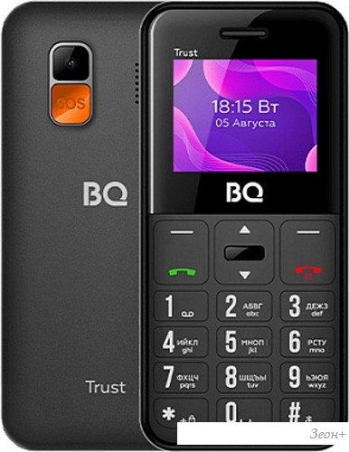 Кнопочный телефон BQ BQ-1866 Trust (черный)