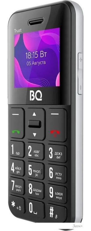 Кнопочный телефон BQ BQ-1866 Trust (черный)