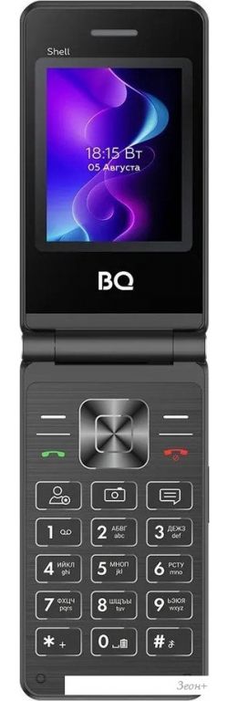 Кнопочный телефон BQ BQ-2411 Shell (черный)