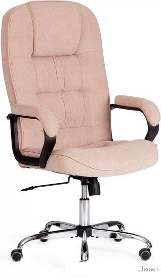 Офисное кресло TetChair СН9944 флок/хром (бежевый)