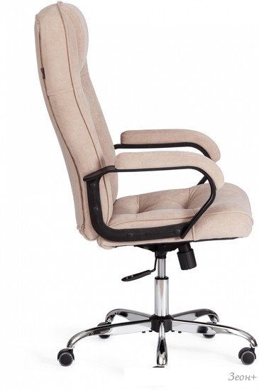 Офисное кресло TetChair СН9944 флок/хром (бежевый)
