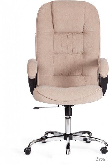 Офисное кресло TetChair СН9944 флок/хром (бежевый)