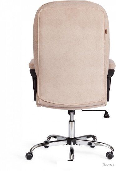 Офисное кресло TetChair СН9944 флок/хром (бежевый)