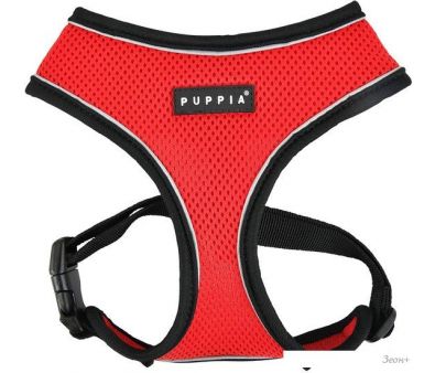Шлейка Puppia Soft PAUA-HA1828-RD-L (красный/светоотражающий)