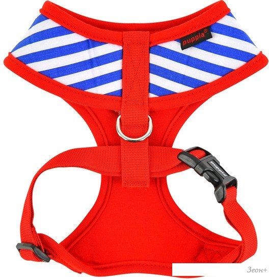 Шлейка Puppia Sport PATA-HA1735-RB-S (красный/голубой)