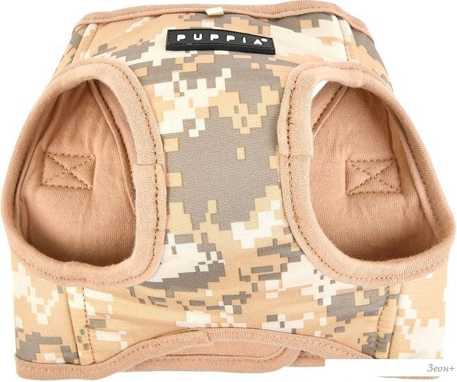 Шлейка-жилетка Puppia Sentinel PAUA-HB1827-EC-XL (бежевый камуфляж)