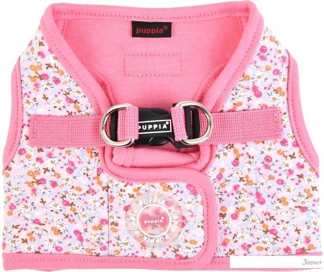 Шлейка-жилетка Puppia Wildflower PAUA-HB1826-PK-M (розовый)