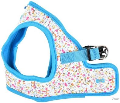 Шлейка-жилетка Puppia Wildflower PAUA-HB1826-SB-L (голубой)