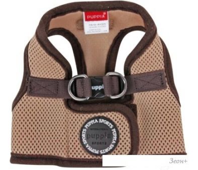 Шлейка-жилетка Puppia Soft Vest PAHA-AH305-RB-S (синий/черная окантовка)