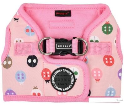 Шлейка-жилетка Puppia Lady Beetle-B PAWA-HB1957-PK-M (розовый)