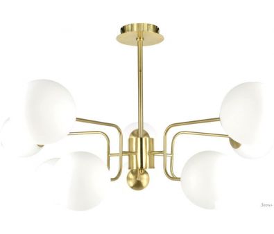 Люстра средней высоты Mirastyle XL-21001/10 BRASS+WG