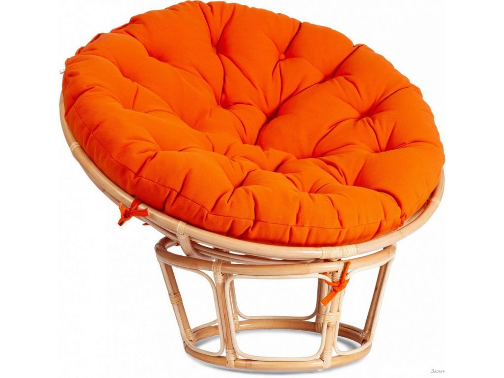 Кресло TetChair Papasan Eco P115-1/SP STD (натуральный/оранжевый)