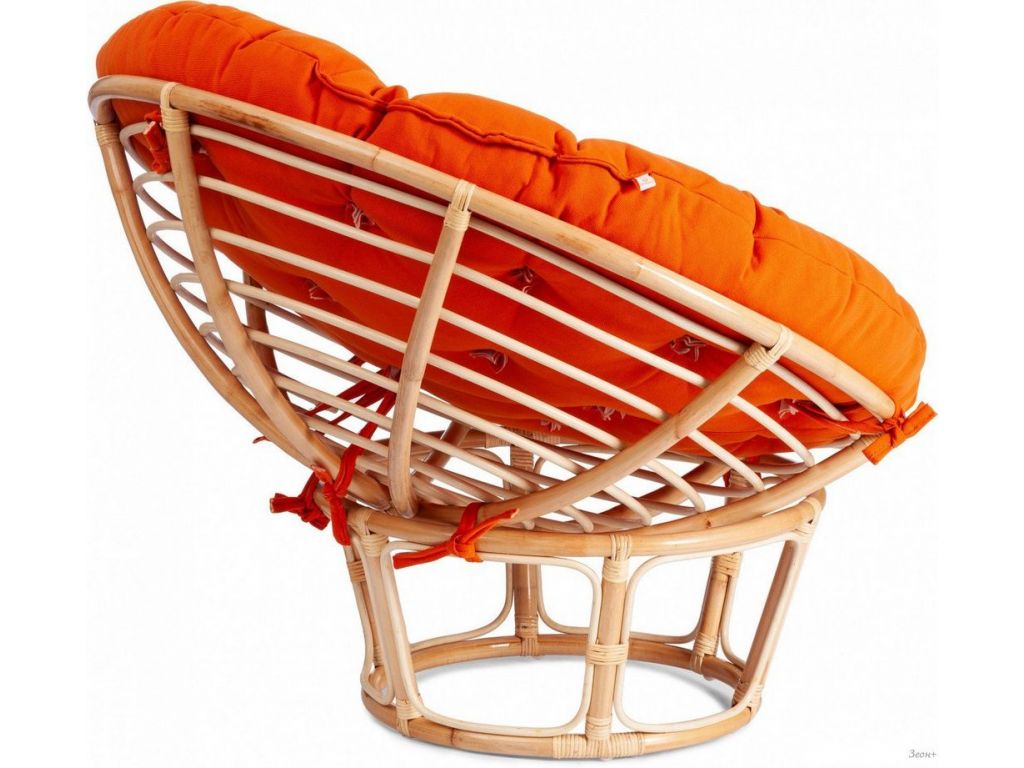 Кресло TetChair Papasan Eco P115-1/SP STD (натуральный/оранжевый)