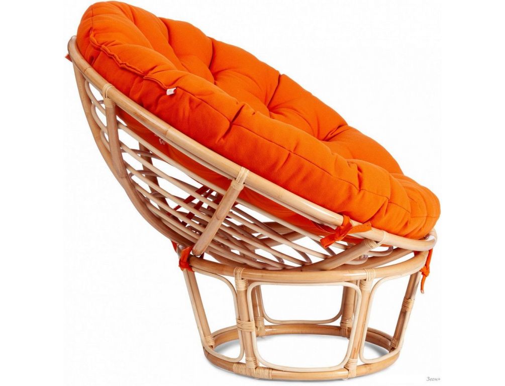Кресло TetChair Papasan Eco P115-1/SP STD (натуральный/оранжевый)