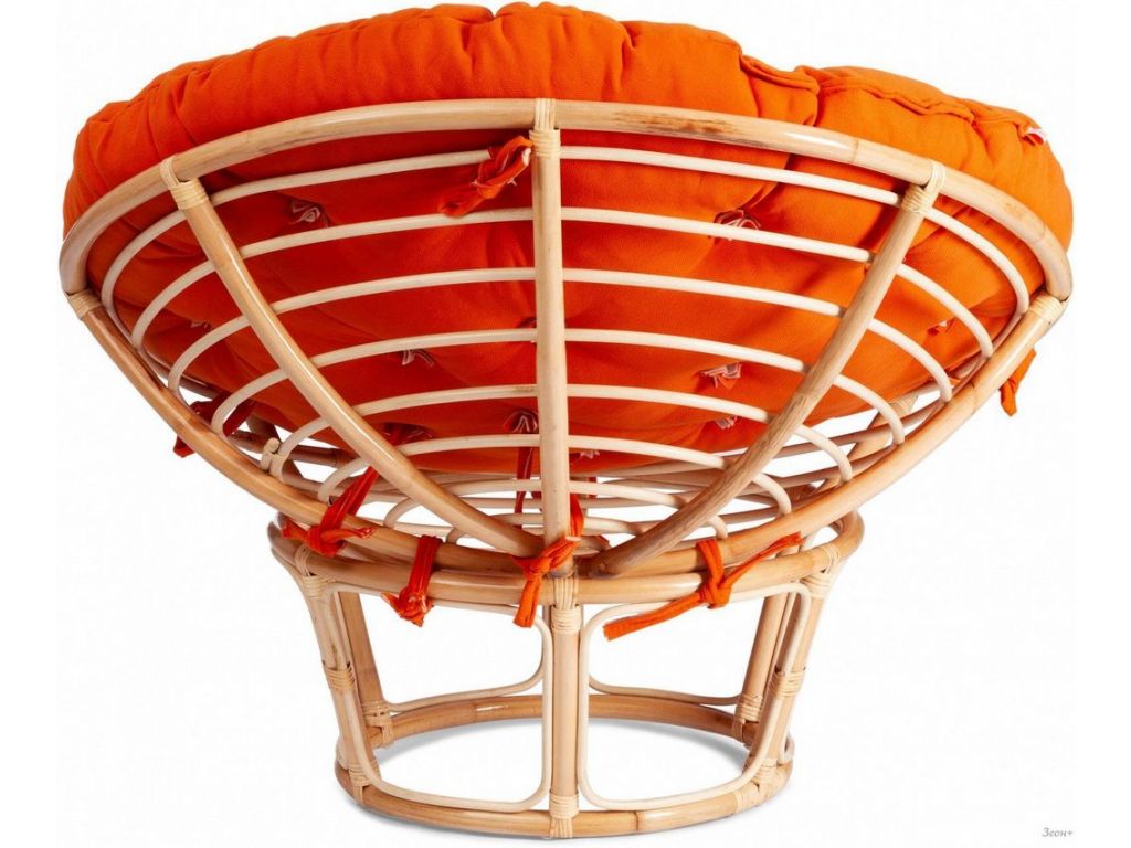 Кресло TetChair Papasan Eco P115-1/SP STD (натуральный/оранжевый)