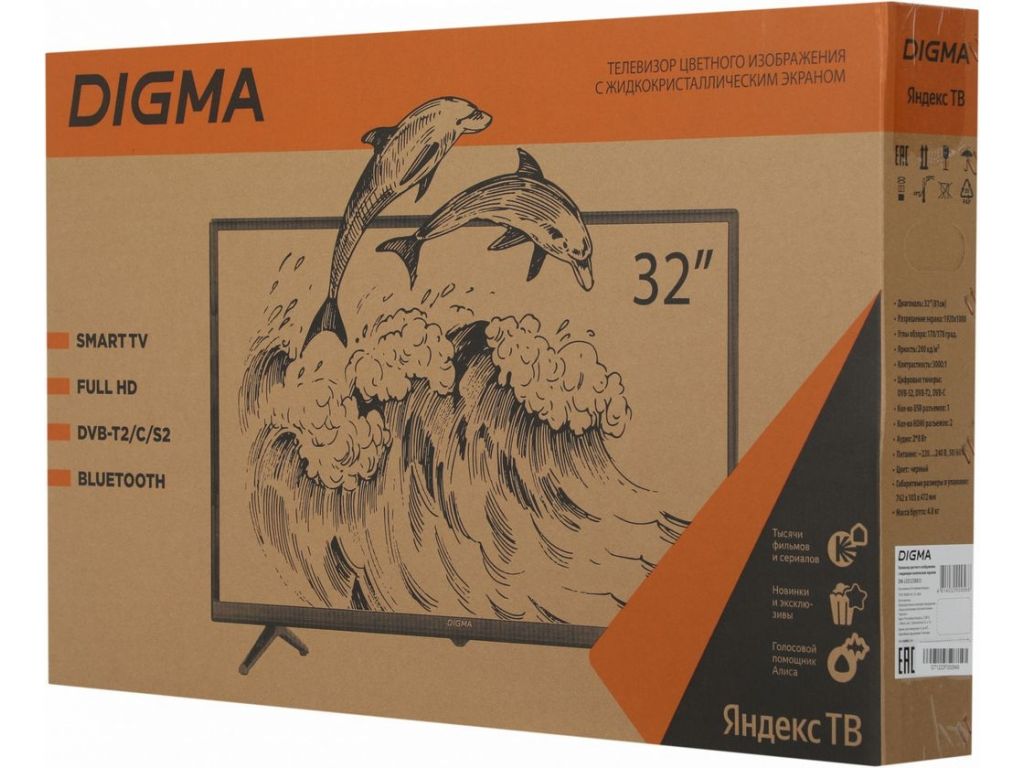 Телевизор Digma DM-LED32SBB35