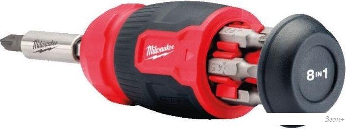 Набор отвертка с битами Milwaukee 4932492807 (8 предметов)