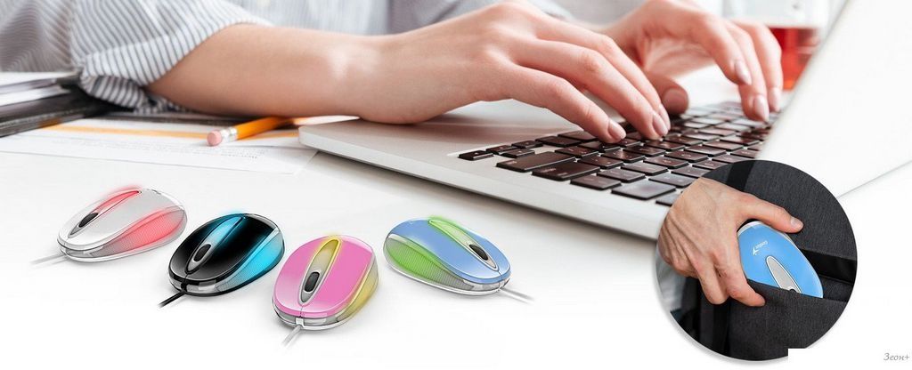 Мышь Genius DX-Mini (розовый)