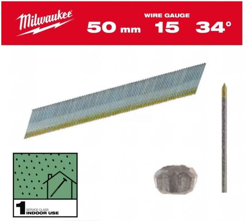 Гвозди для пистолета Milwaukee 4932492577 (2500 шт)