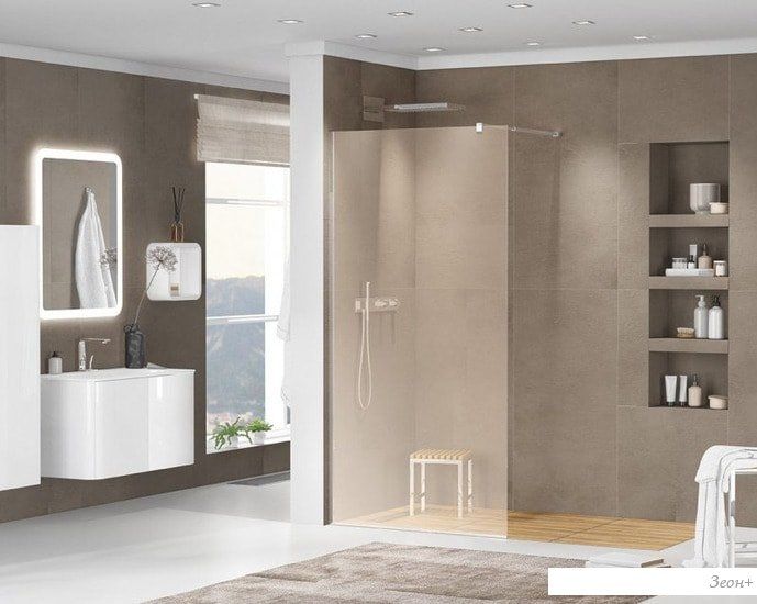 Душевая стенка Cezares LIBERTA-L-1-110-BR-Cr