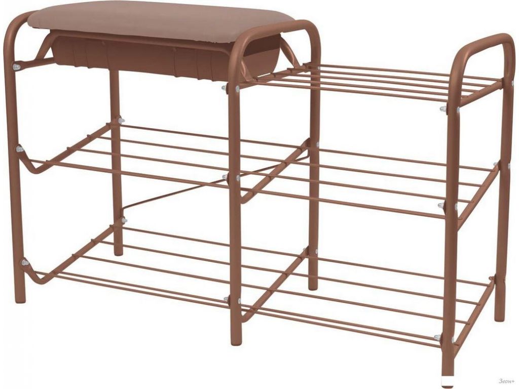 Банкетка Nika ЭТП1-1/К (коричневый/коричневый)