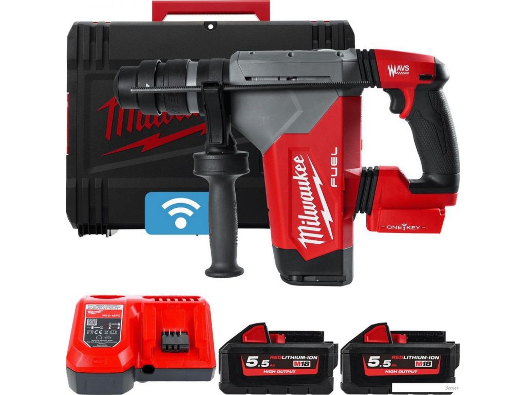 Перфоратор Milwaukee M18 FUEL M18ONEFHPX-552X 4933478496 (с 2-мя АКБ, кейс)