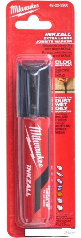 Маркер Milwaukee Inkzall XL 4932471558 (черный)