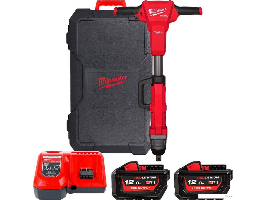 Гайковерт Milwaukee M18 FUEL M18FHIWF1R-122C 4933493141 (с 2-мя АКБ, кейс)