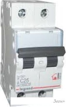 Выключатель автоматический Legrand TX3 2P 32A С 6kA 2M 404045