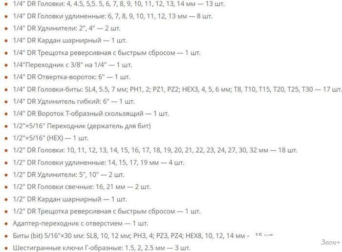 Универсальный набор инструментов Spec CK115-94 (94 предмета)
