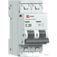 Выключатель автоматический EKF PROxima ВА 47-63N 2P 20А (C) 6кА M636220C